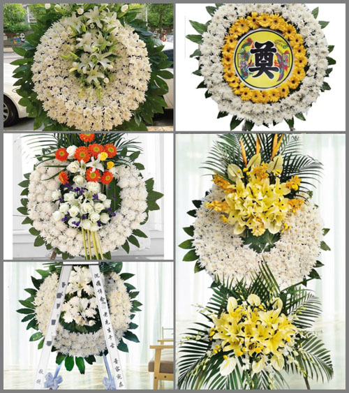 安徽阜阳市阜南县许堂乡赵棚村花圈速递